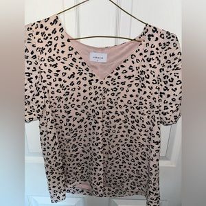 Adrienne Animal Cheetah Print Women’s Shirt in size Small